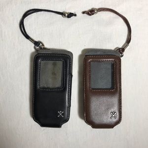 Brown & Black belt clip phone cases